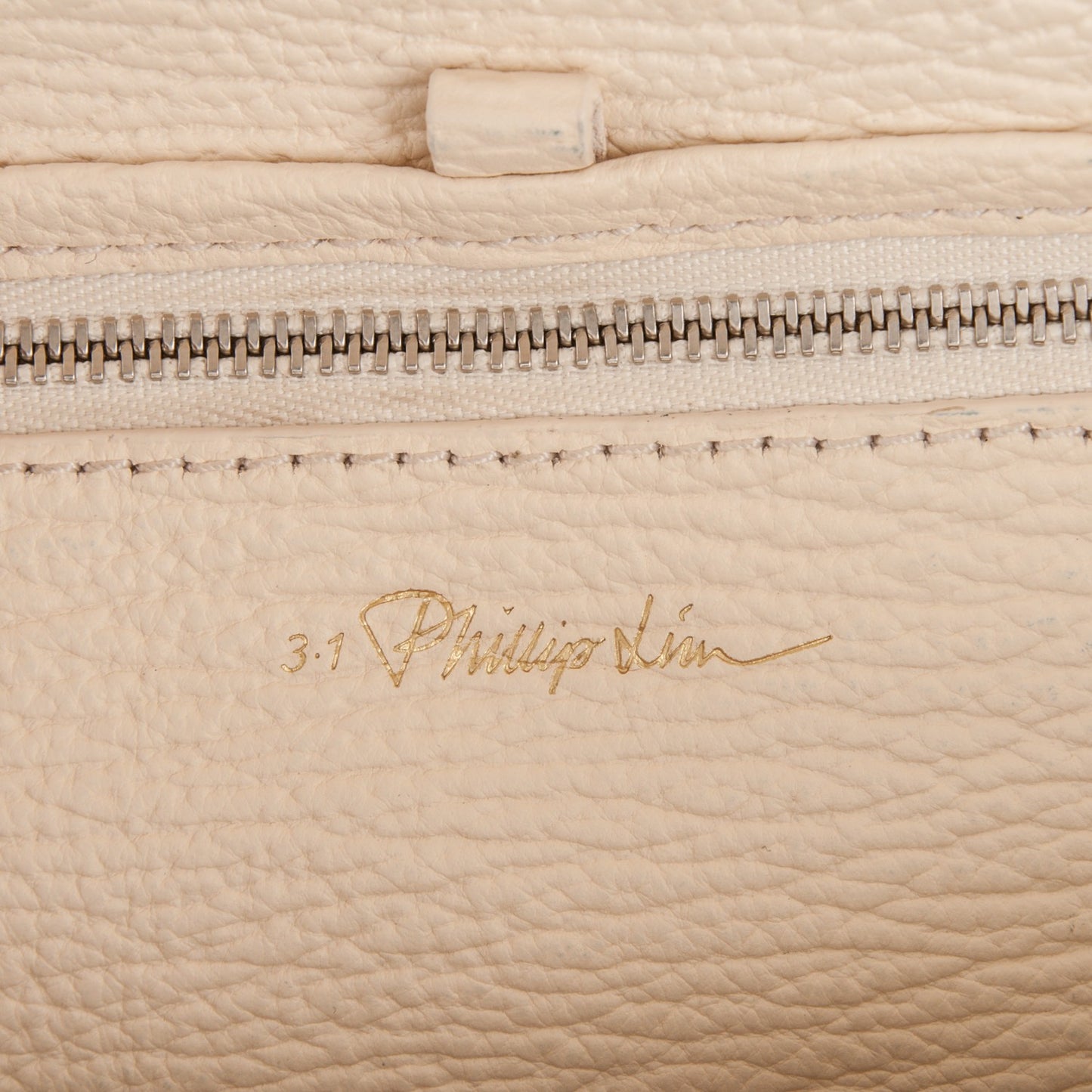 3.1 Textured Calfskin Medium Pashli Satchel Milk