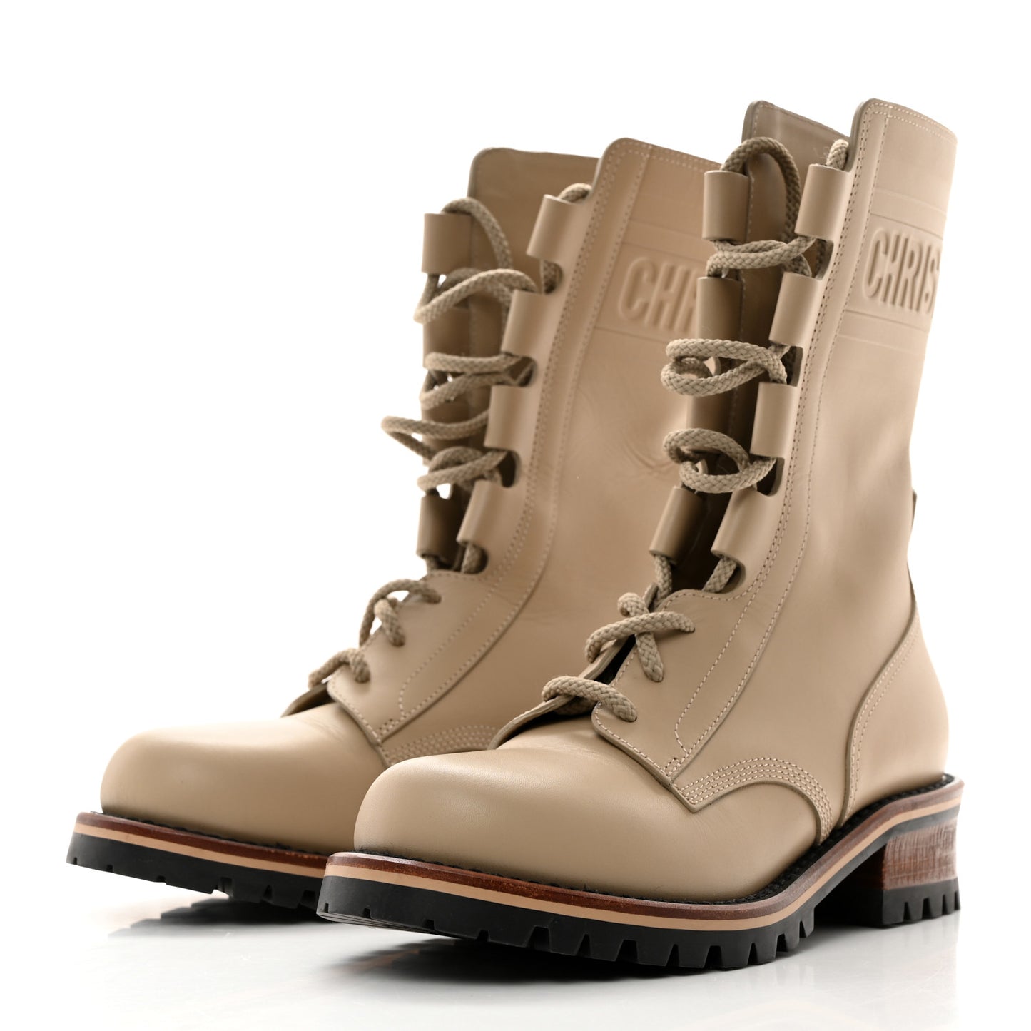 Calfskin Dior Quest 35mm Hiking Boots 35 Corde