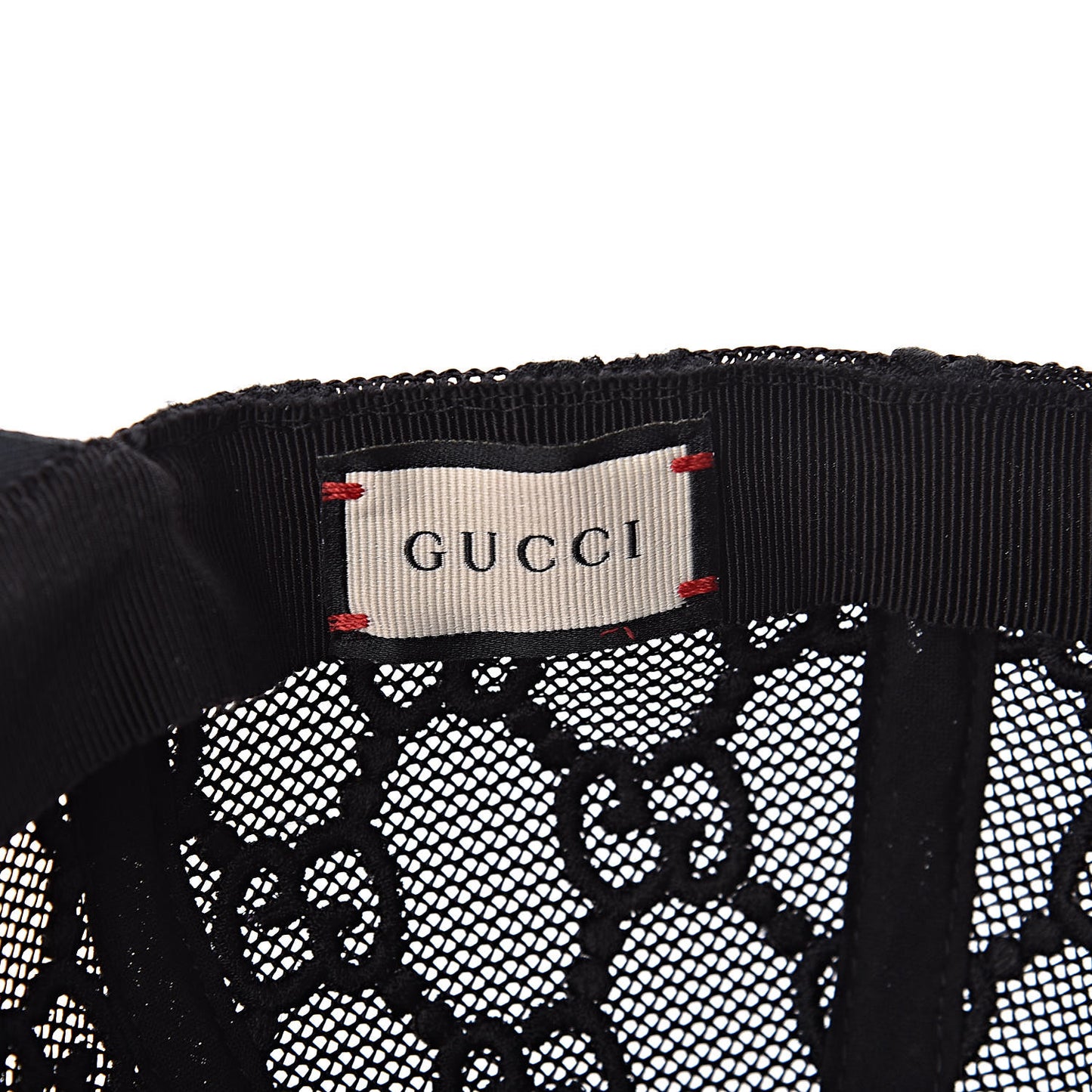 GG Net Embroidered Baseball Hat M Black