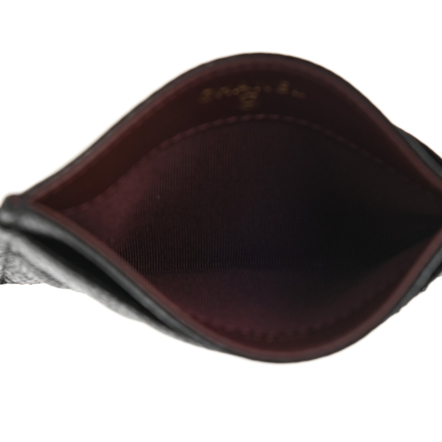 Caviar Quilted Card Holder Black
