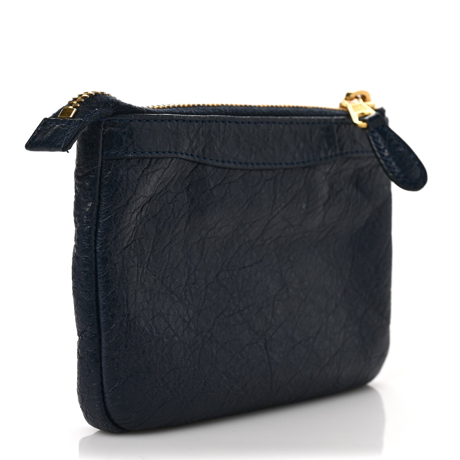 Balenciaga Agneau Giant 12 Gold Hardware M Porte-Monnaie Coin Purse Bleu Obscur 3 of 7
