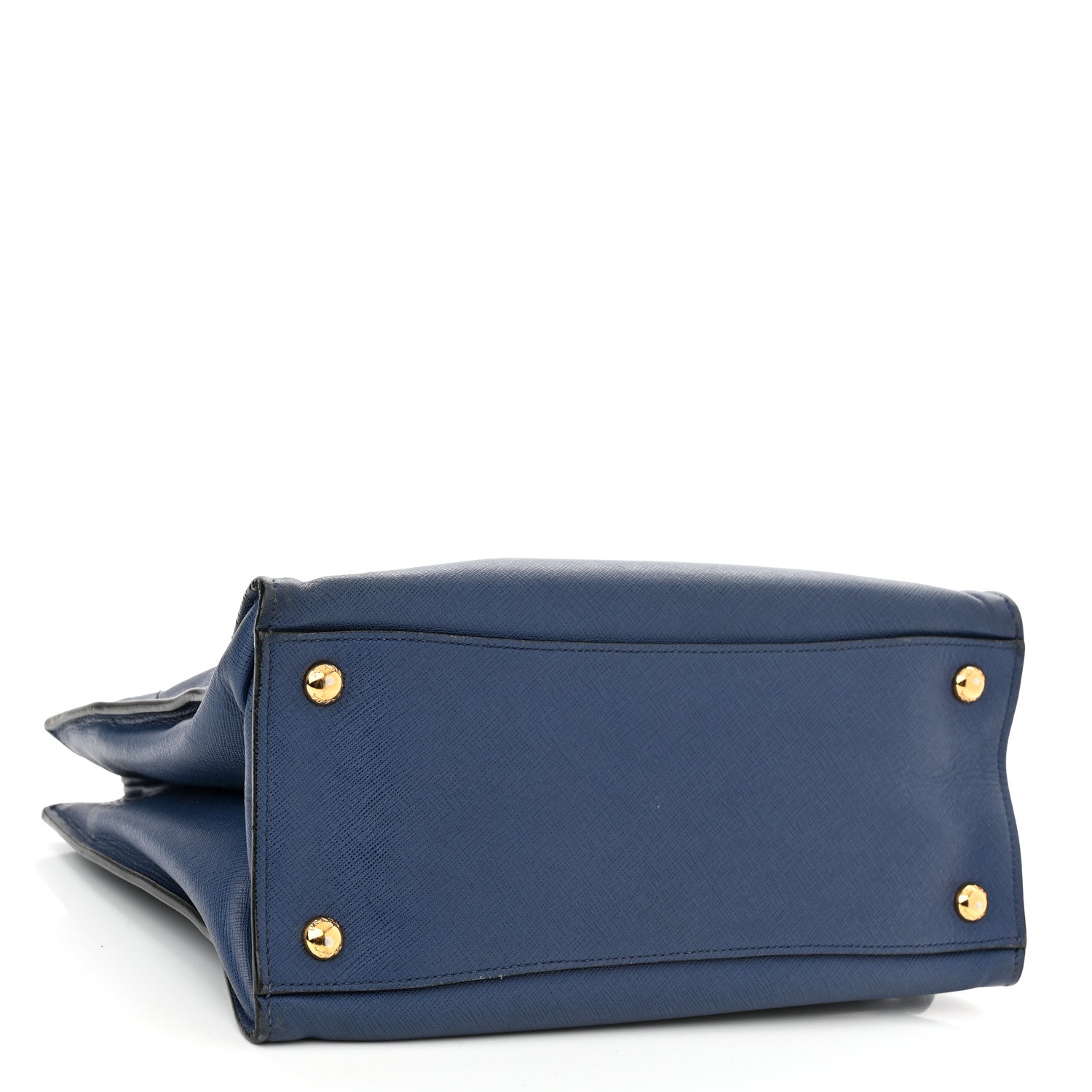 Prada Saffiano Soft Triple Pocket Tote Bluette 4 of 14