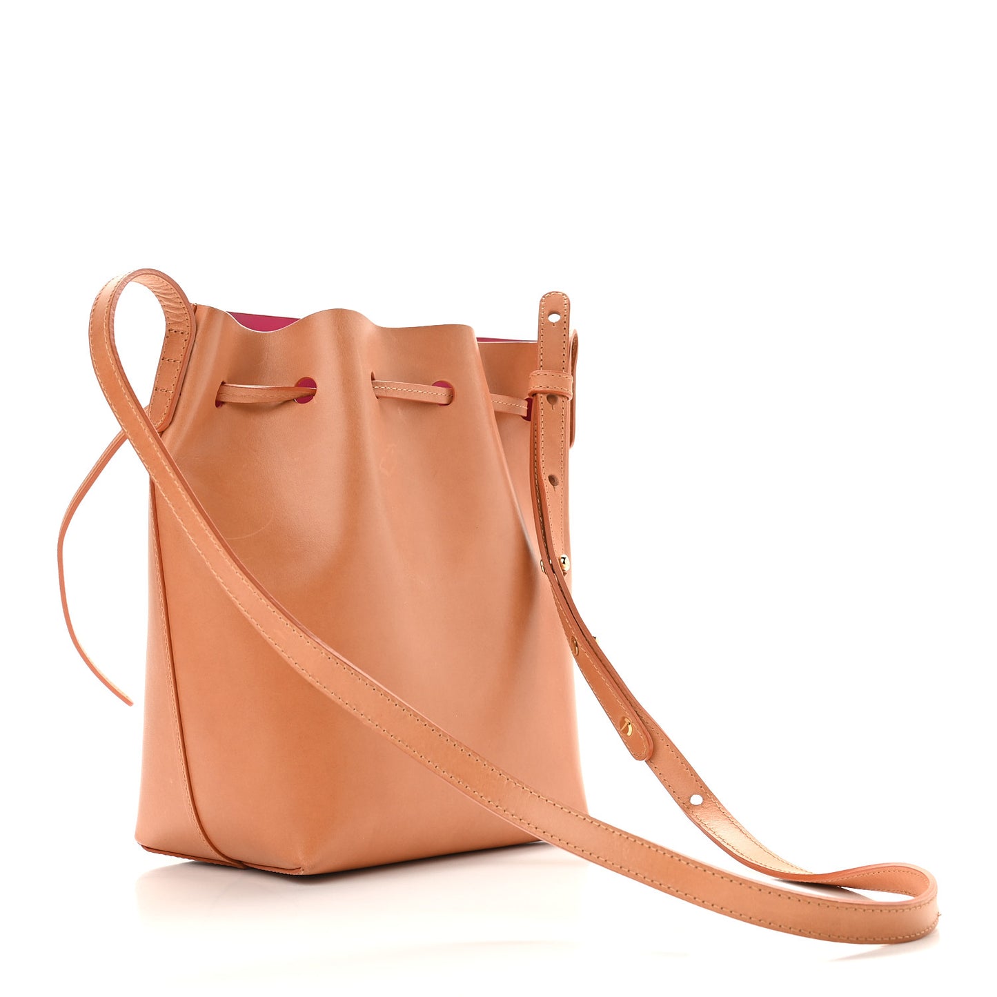 Calfskin Mini Bucket Bag Cammello Dolly