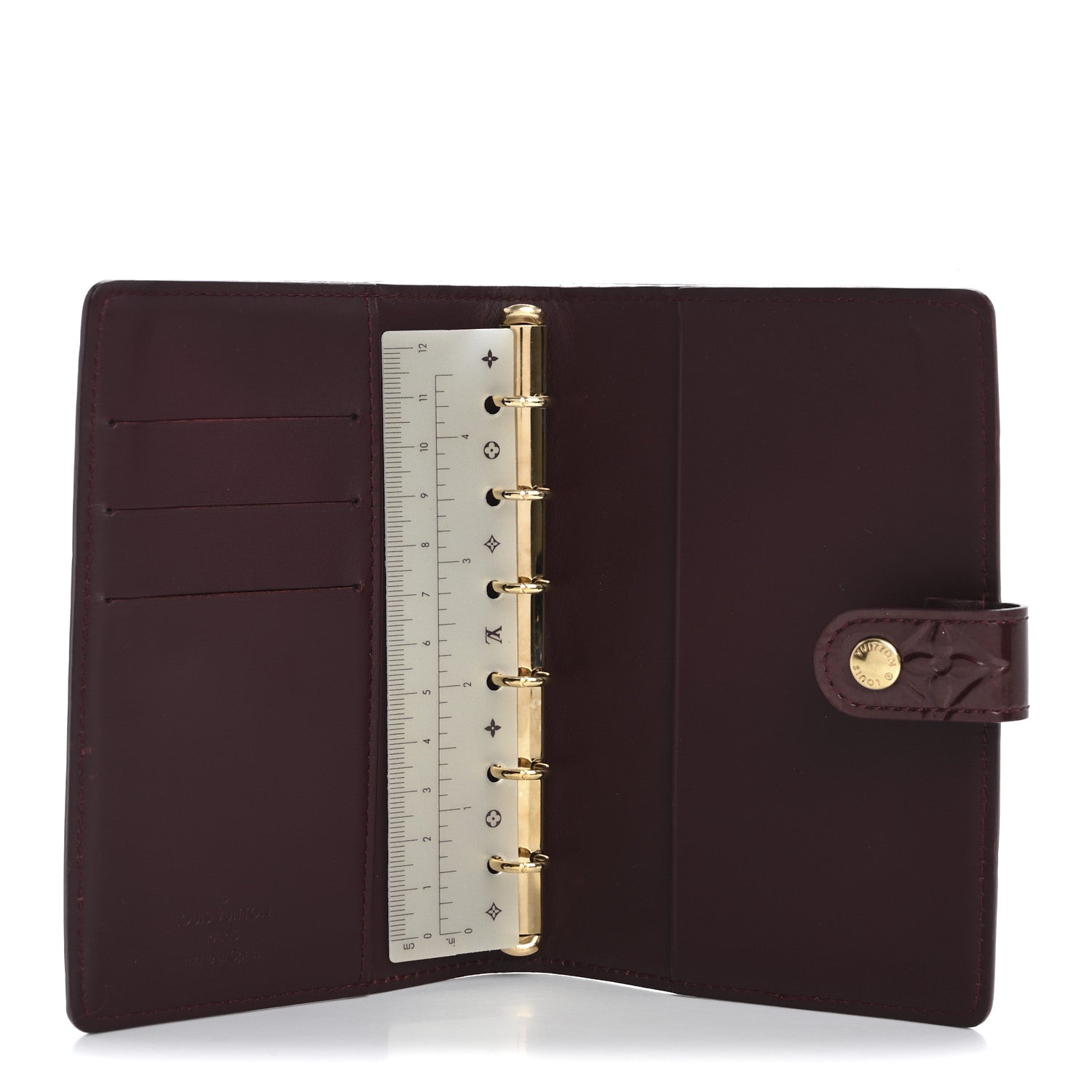 Louis Vuitton Vernis Small Ring Agenda Cover Amarante 5 of 13