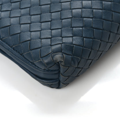 Bottega Veneta Nappa Intrecciato Nodini Crossbody Messenger Blue 9 of 10