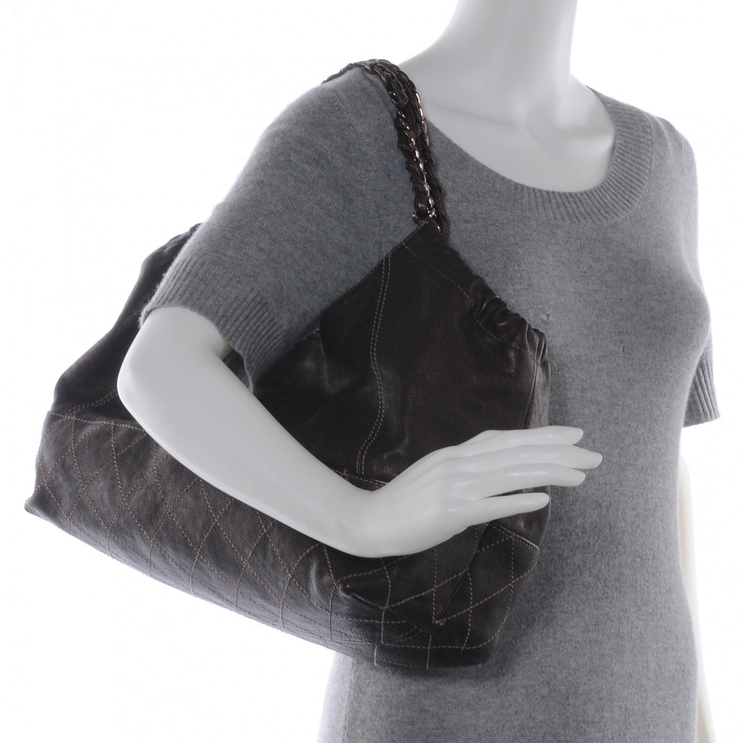Chanel Calfskin Baby Coco Cabas Bronze 2 of 7