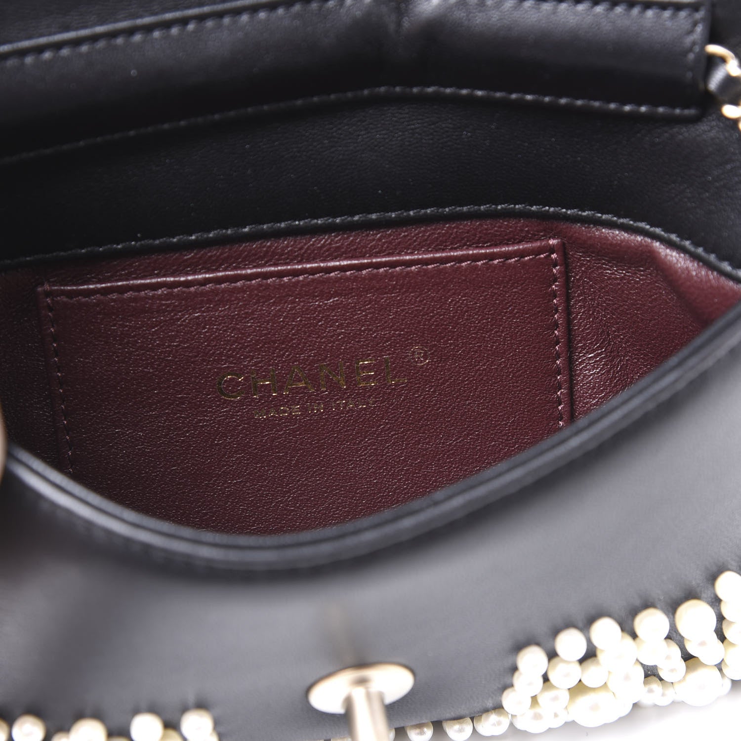 Chanel Lambskin Quilted Pearly Flap White 5 of 10