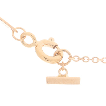 Tiffany 18K Rose Gold Diamond Mini T Smile Pendant Necklace 4 of 8