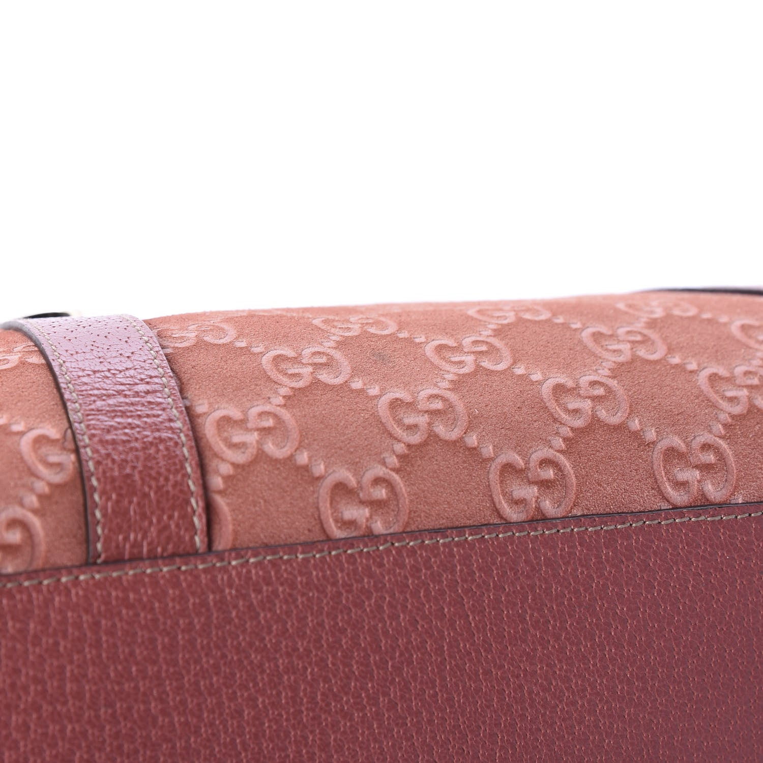 Gucci Suede Guccissima Small Abbey Boston Pink 10 of 11