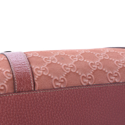 Gucci Suede Guccissima Small Abbey Boston Pink 10 of 11