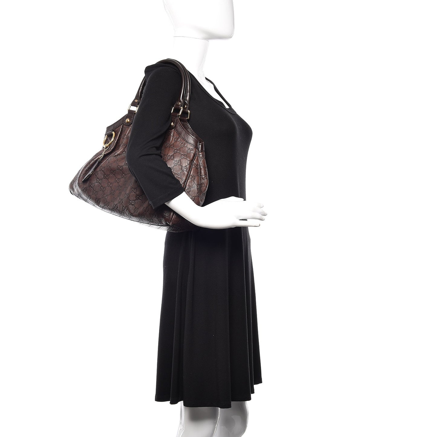 Guccissima Medium Sukey Tote Chocolate