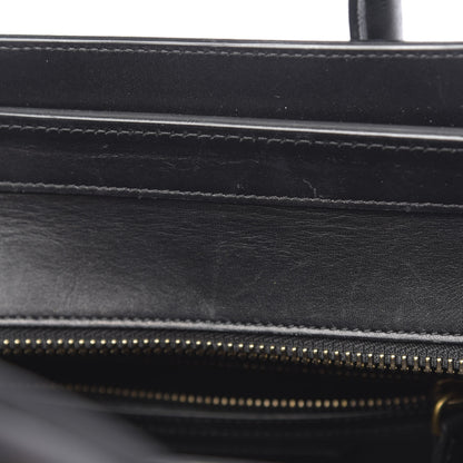 Celine Drummed Calfskin Suede Tri-color Micro Luggage Amber 9 of 17