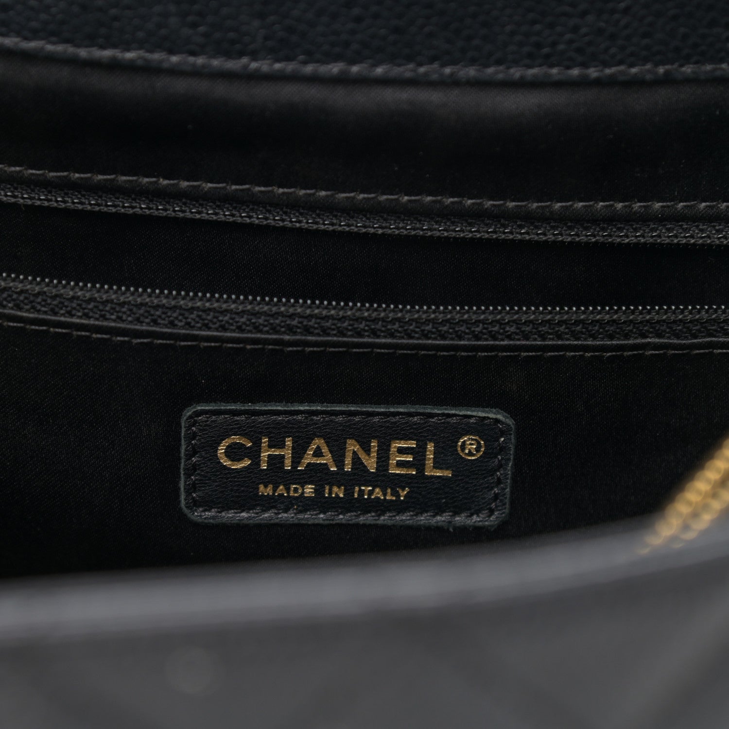 Chanel Caviar Quilted XL Grand Shopping Tote GST Black 6 of 12