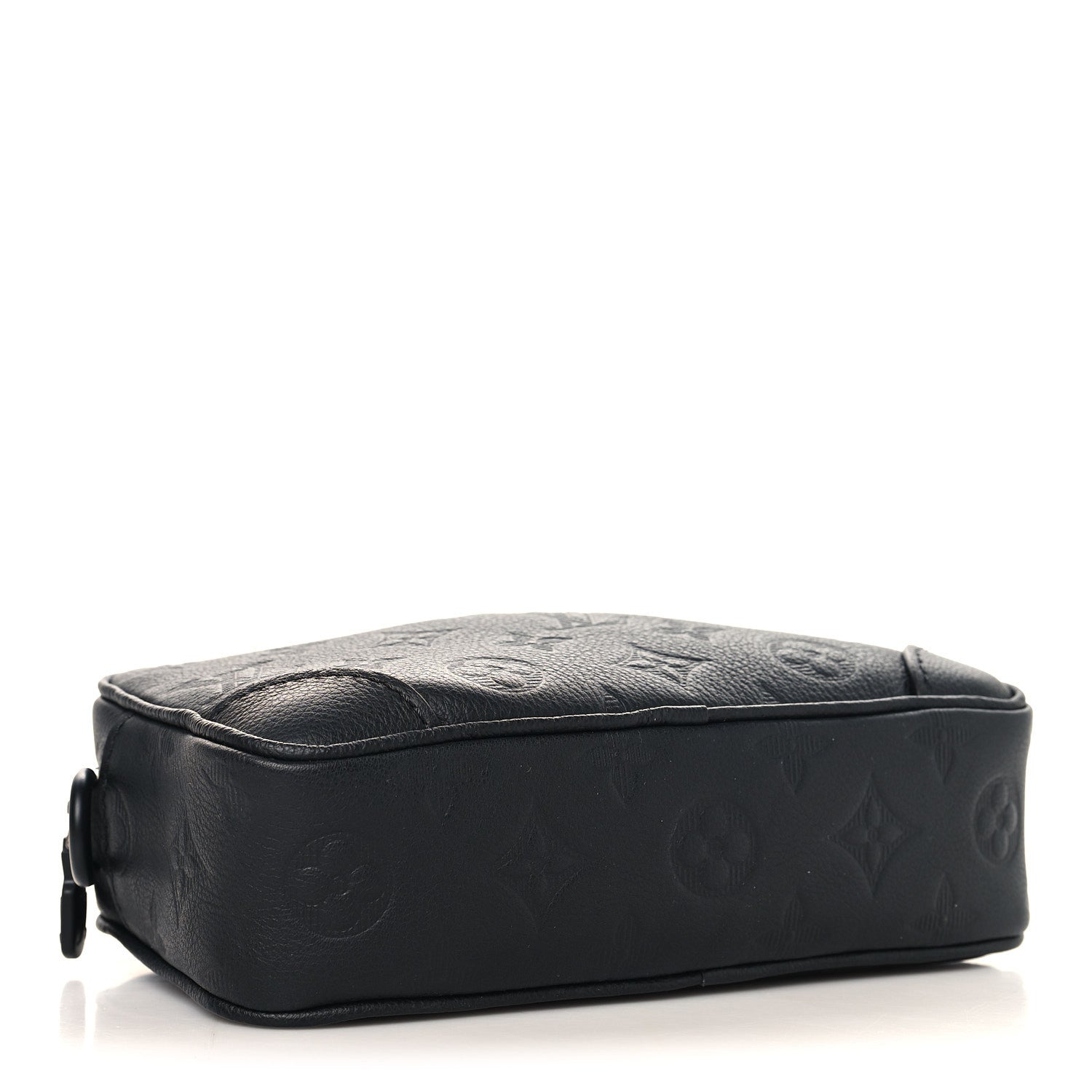 Louis Vuitton Calfskin Monogram Shadow Trocadero Wearable Wallet Black 4 of 10