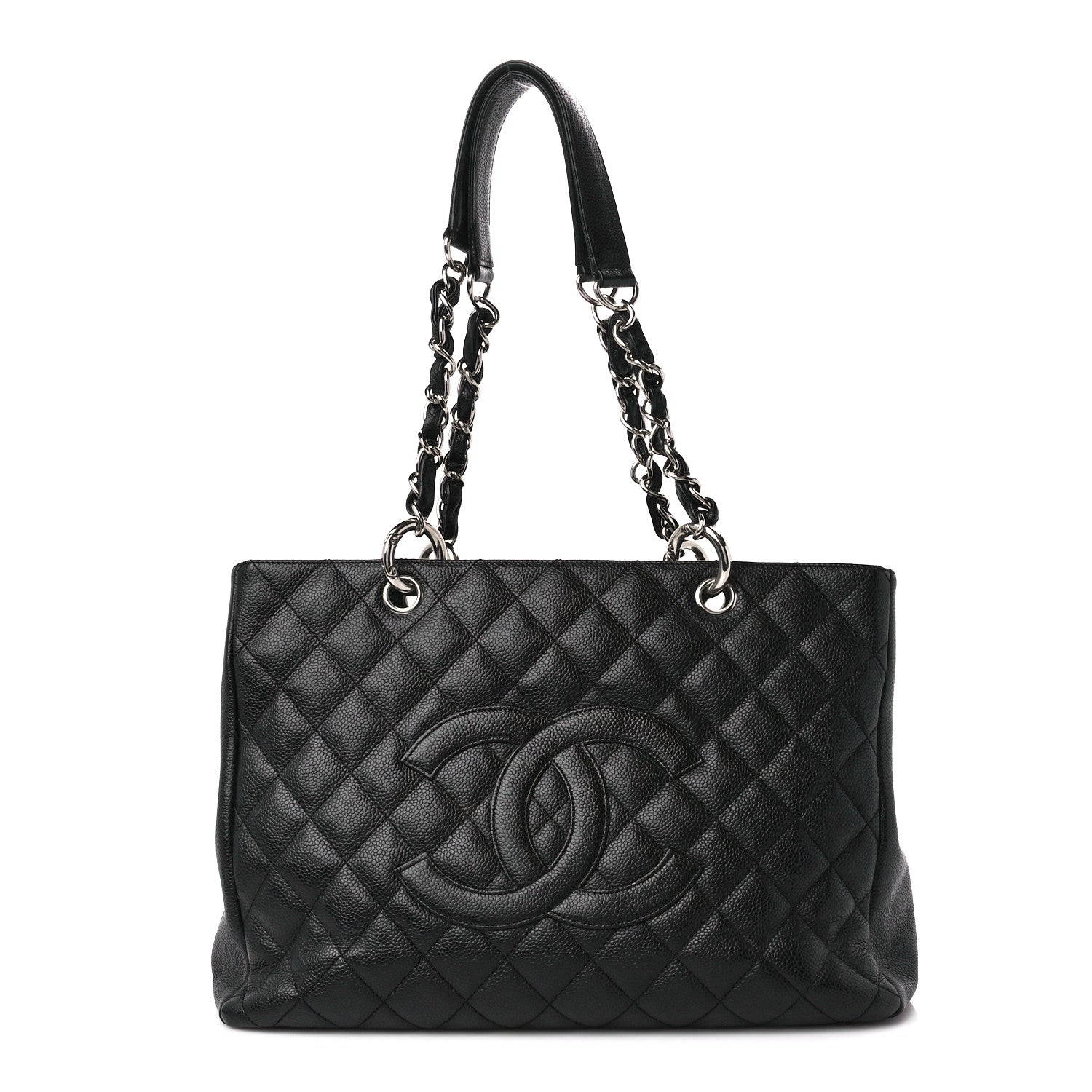 Chanel Caviar Quilted Grand Shopping Tote GST Black 1 of 12