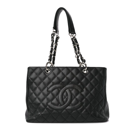 Chanel Caviar Quilted Grand Shopping Tote GST Black 1 of 12