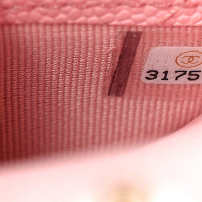 Chanel Caviar Quilted Compact Zipped Wallet Pink 7 of 8