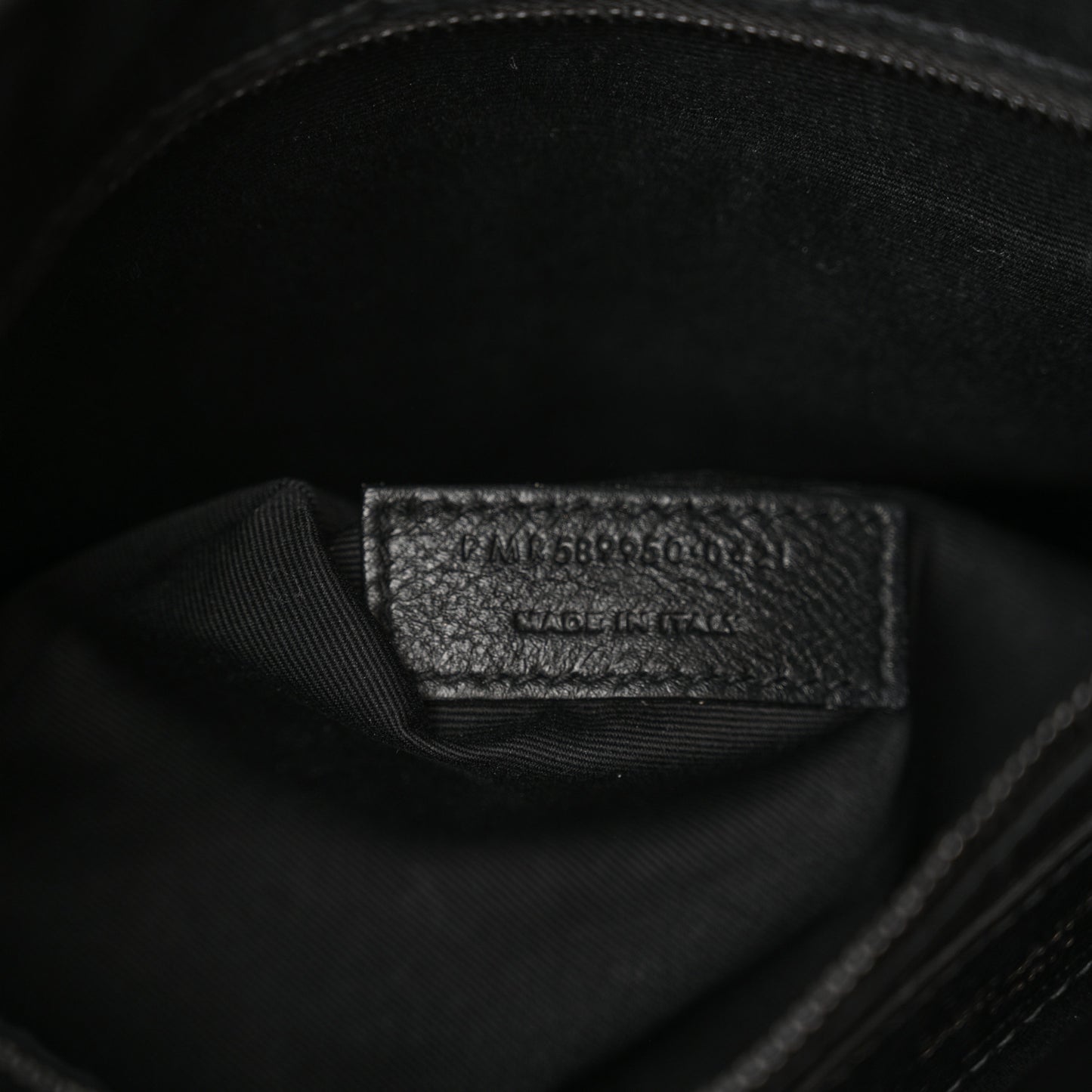 Crinkled Calfskin Matelasse Monogram Large Niki Shopper Tote Black