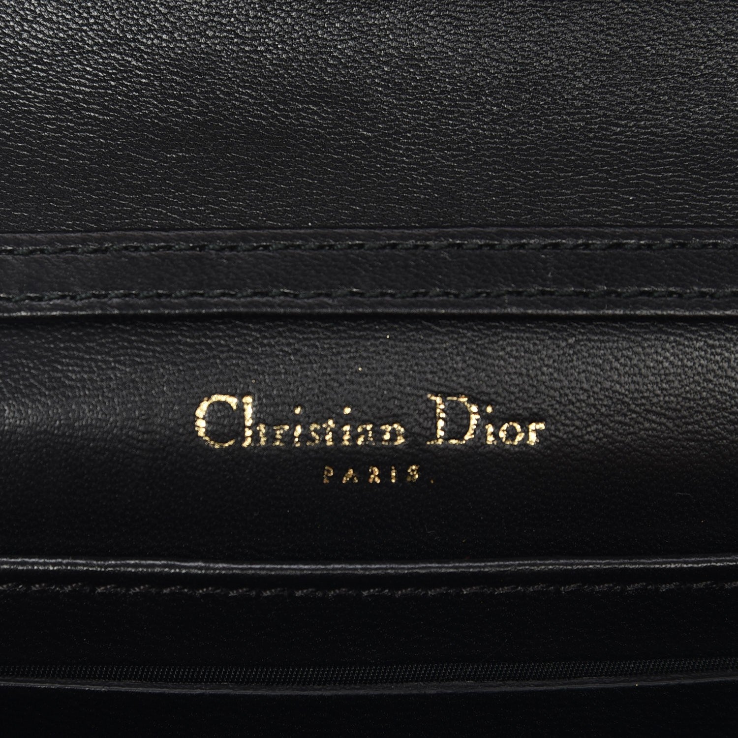 Christian Dior Lambskin Baby Diorama Flap Bag Black 6 of 8