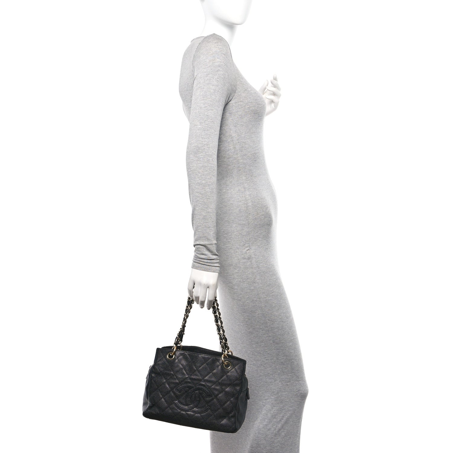 Chanel Caviar Quilted Petit Timeless Tote PTT Black 2 of 10