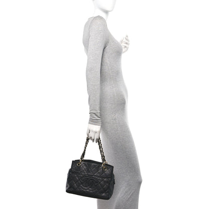 Chanel Caviar Quilted Petit Timeless Tote PTT Black 2 of 10