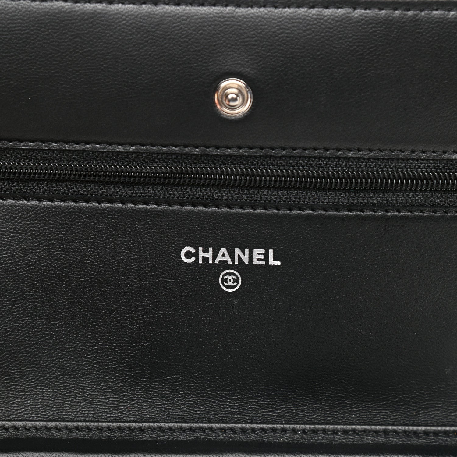 Chanel Lambskin Quilted Wallet On Chain WOC Black 6 of 11