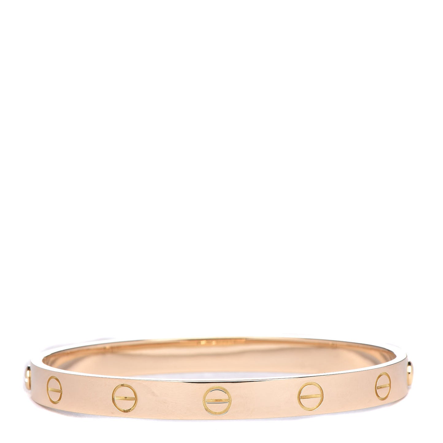 18K Yellow Gold LOVE Bracelet 17