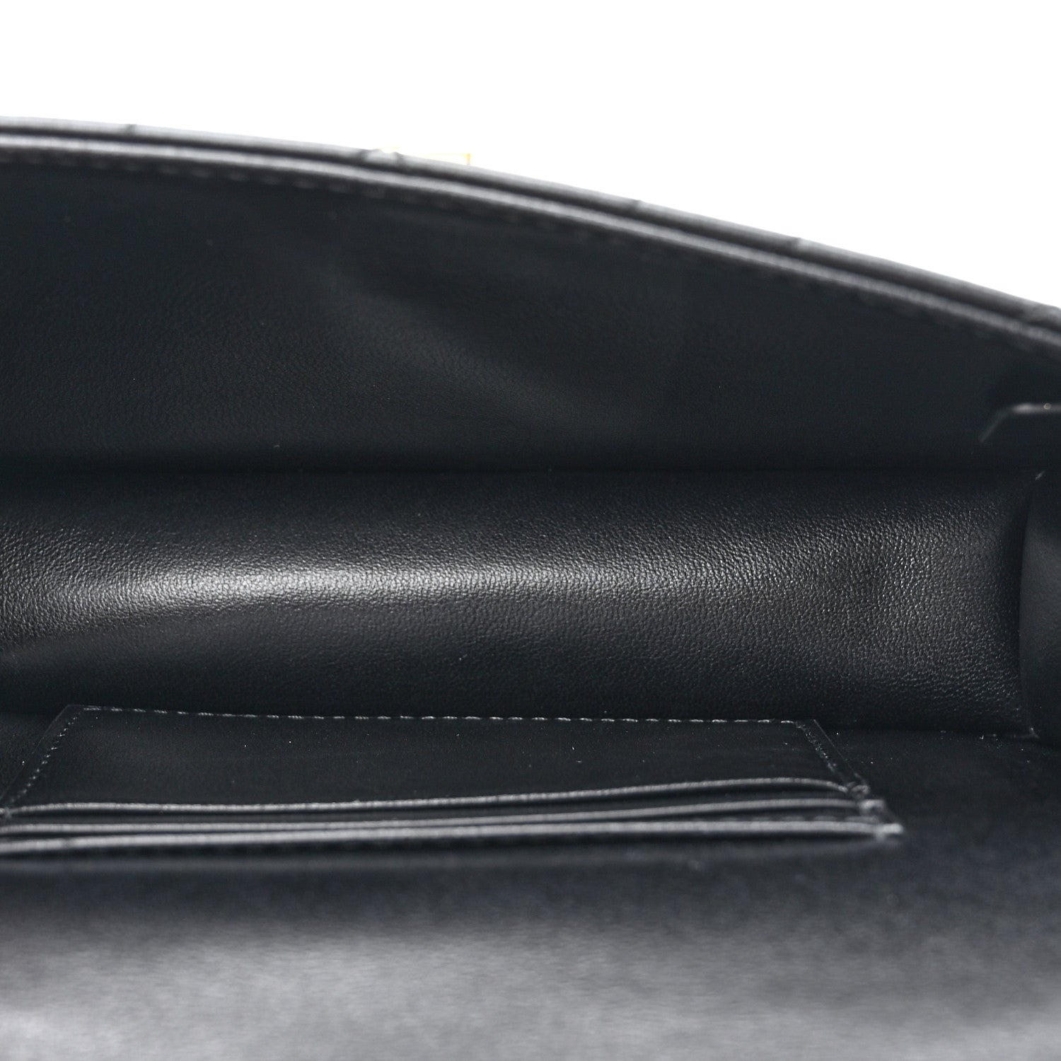 Christian Dior Lambskin Macrocannage Miss Caro Pouch With Chain Black 5 of 12