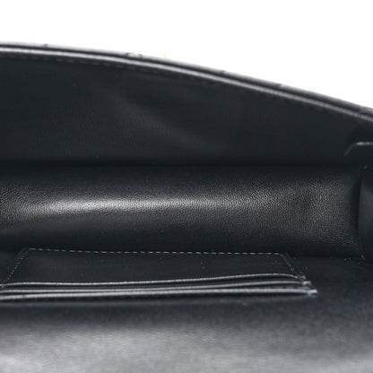 Christian Dior Lambskin Macrocannage Miss Caro Pouch With Chain Black 5 of 12