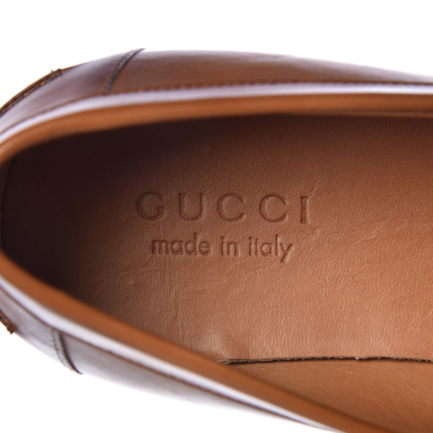 Calfskin Mens Interlocking G Loafers 8 Cuir