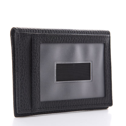 Gucci Dollar Calfskin Swing Train Pass Card Case Black 3 of 7