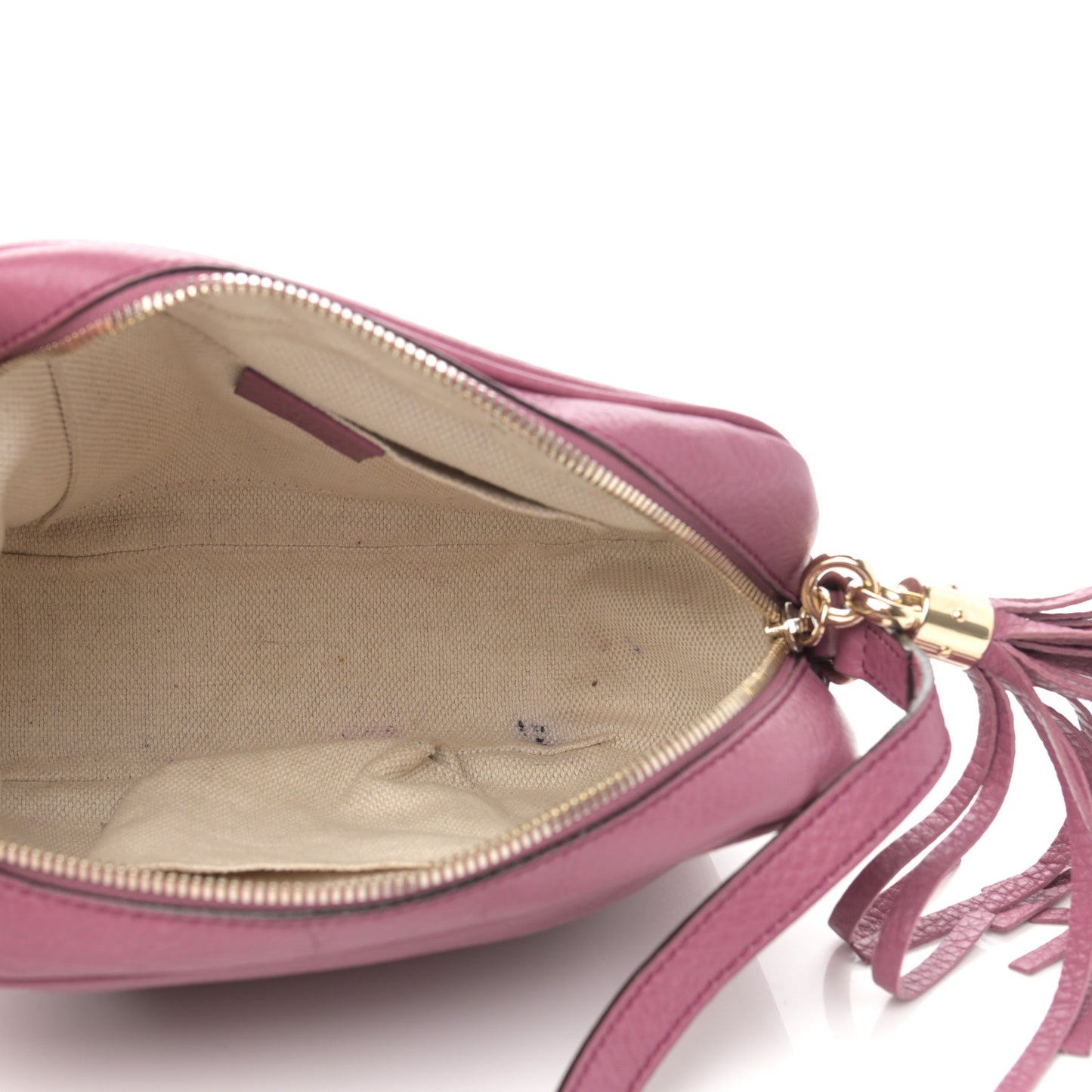Pebbled Calfskin Small Soho Disco Bag Peonia Flower