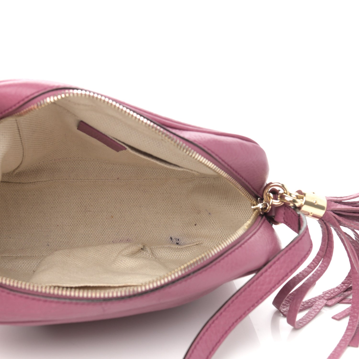 Gucci Pebbled Calfskin Small Soho Disco Bag Peonia Flower 5 of 15