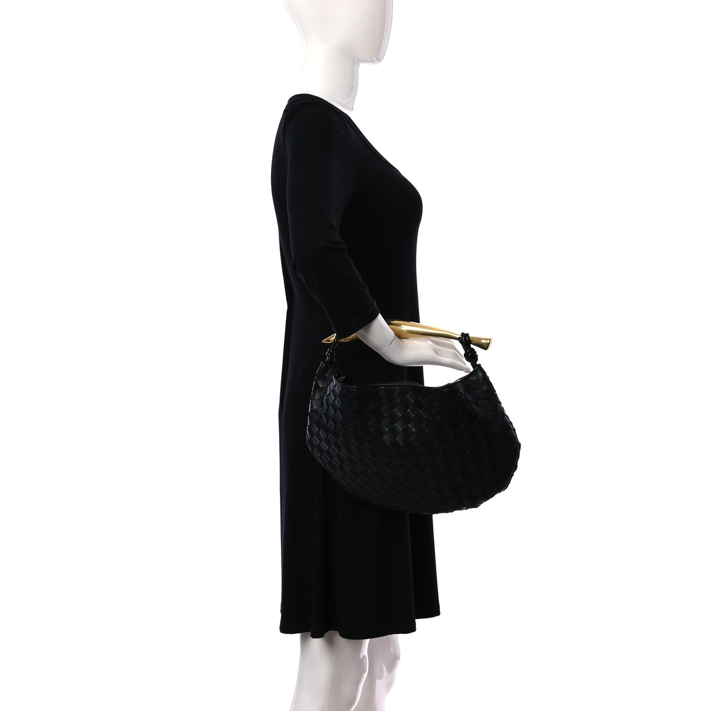 Nappa Intrecciato Sardine Bag Black