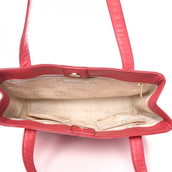 Patent CC Logo Tote Dark Pink