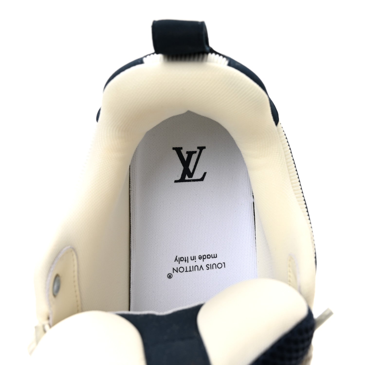 Louis Vuitton Mens LV Calfskin Mesh Skate Sneaker 9 Marine 7 of 10