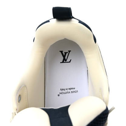Louis Vuitton Mens LV Calfskin Mesh Skate Sneaker 9 Marine 7 of 10