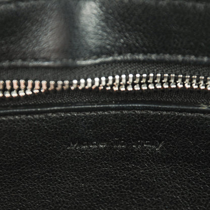 Celine Textured Calfskin Small Bi-Color Edge Shoulder Bag Black Cream 7 of 9