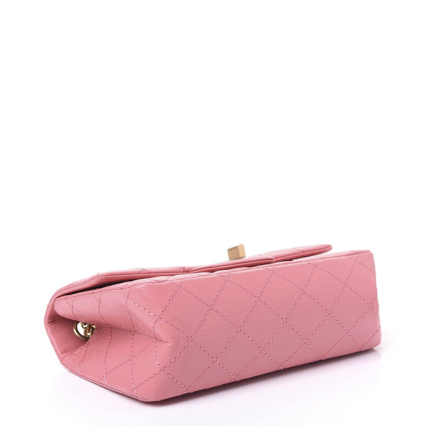 Aged Calfskin Quilted 2.55 Reissue Mini Flap Pink