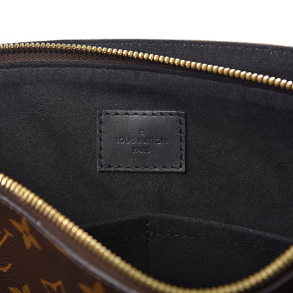 Louis Vuitton Monogram Flower Zipped Tote PM Black 6 of 10