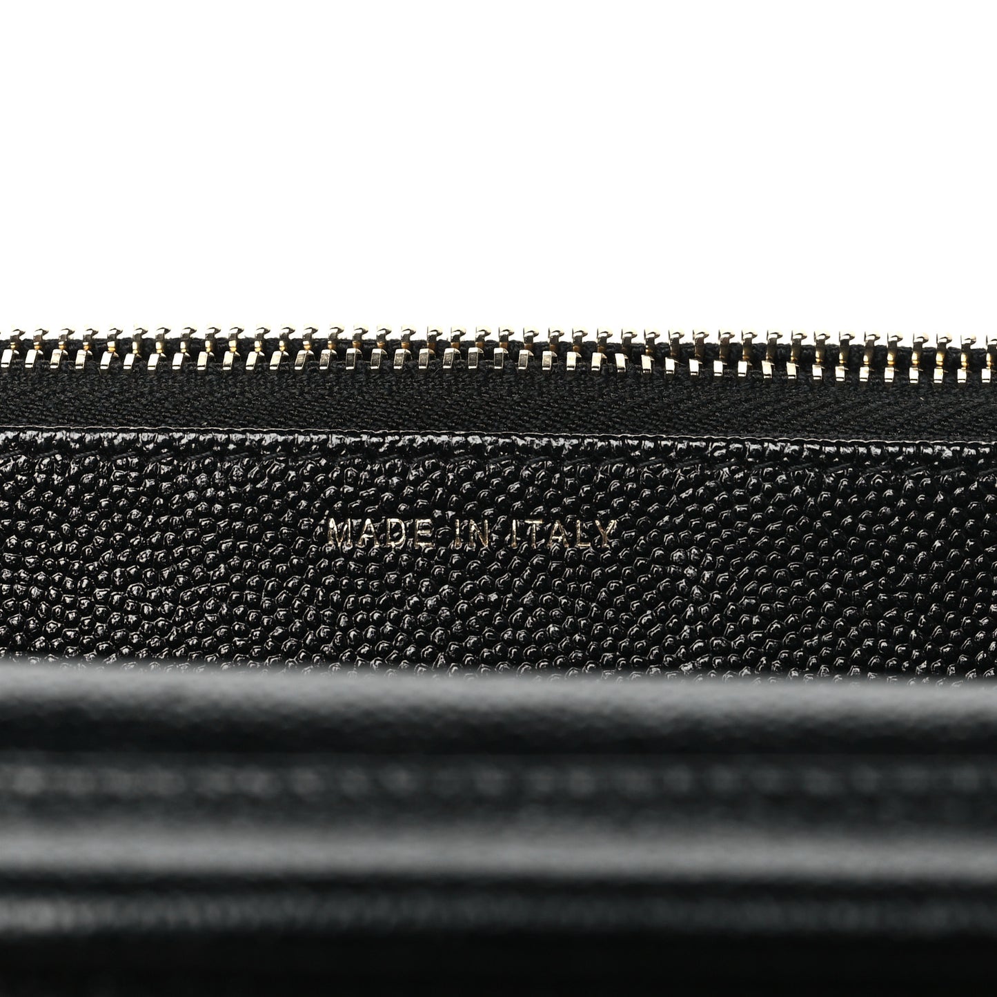 Caviar Quilted Golden Class Wallet On Chain WOC Black