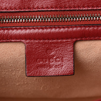 Gucci Vintage Effect Calfskin Matelasse Diagonal Small Torchon GG Marmont Shoulder Bag Black Romantic Cherry 5 of 10