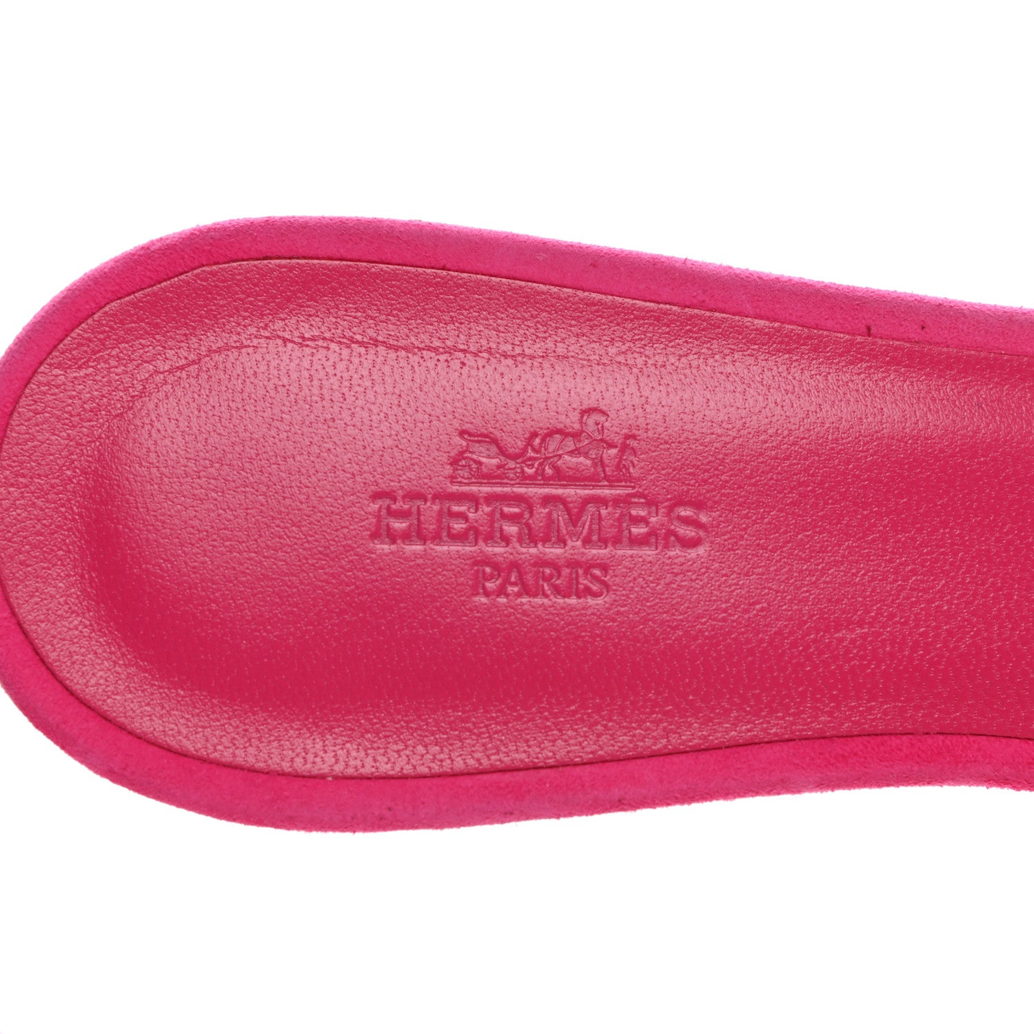 Hermes Suede Goatskin Oasis Sandals 37.5 Rose Fuchsia 7 of 12