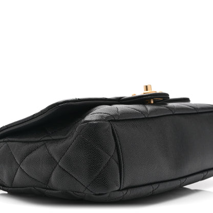 Chanel Caviar Quilted Medium Chain Flap  Black 9 of 10