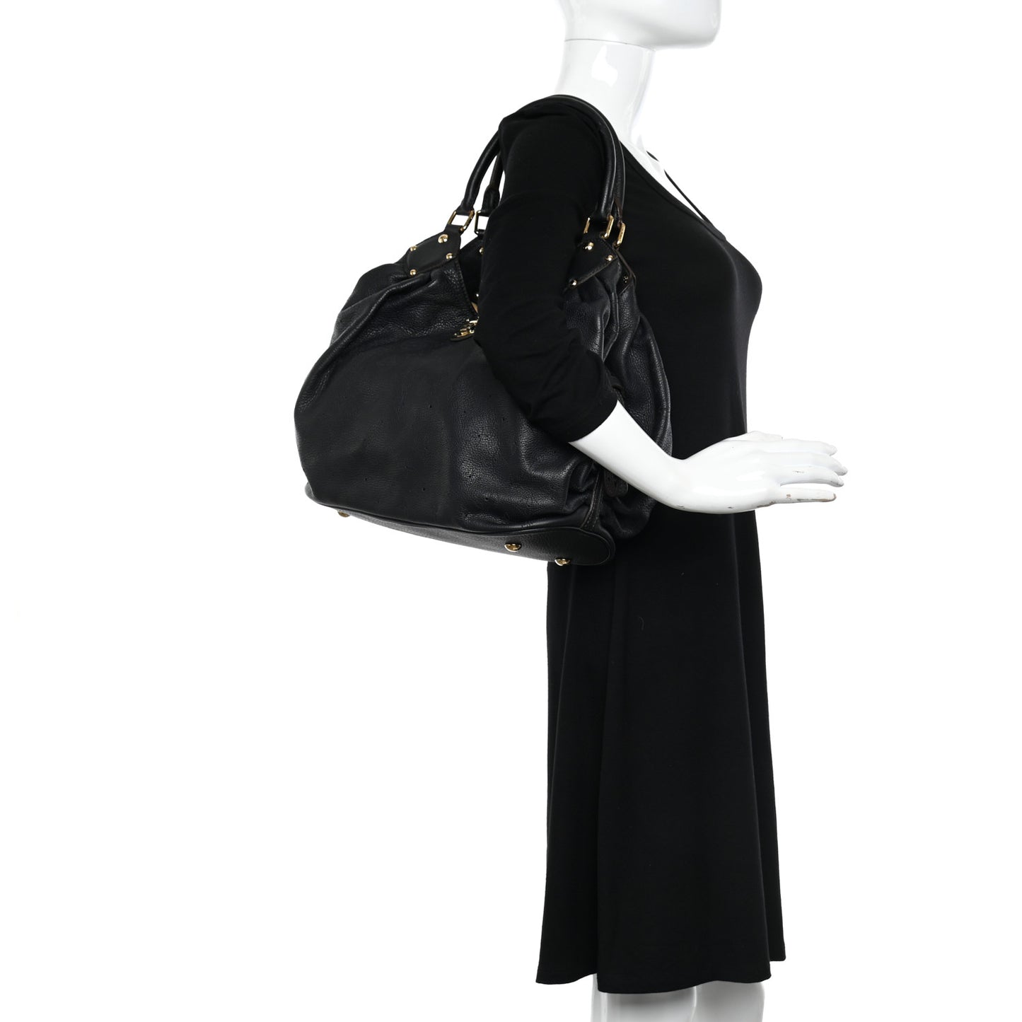 LOUIS VUITTON Mahina L Black