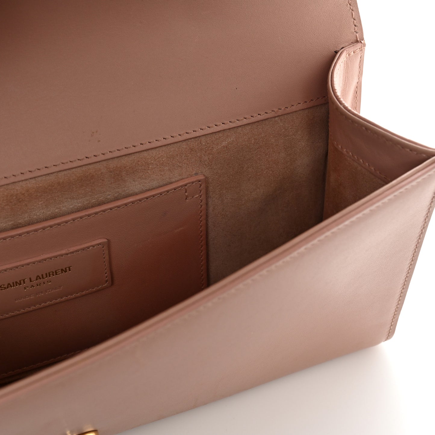 Calfskin Classic Monogram Tassel Clutch Pale Blush