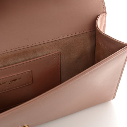 Saint Laurent Calfskin Classic Monogram Tassel Clutch Pale Blush 11 of 14