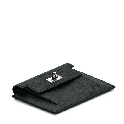 Hermes Epsom Kelly Pocket Compact Wallet Black 4 of 8