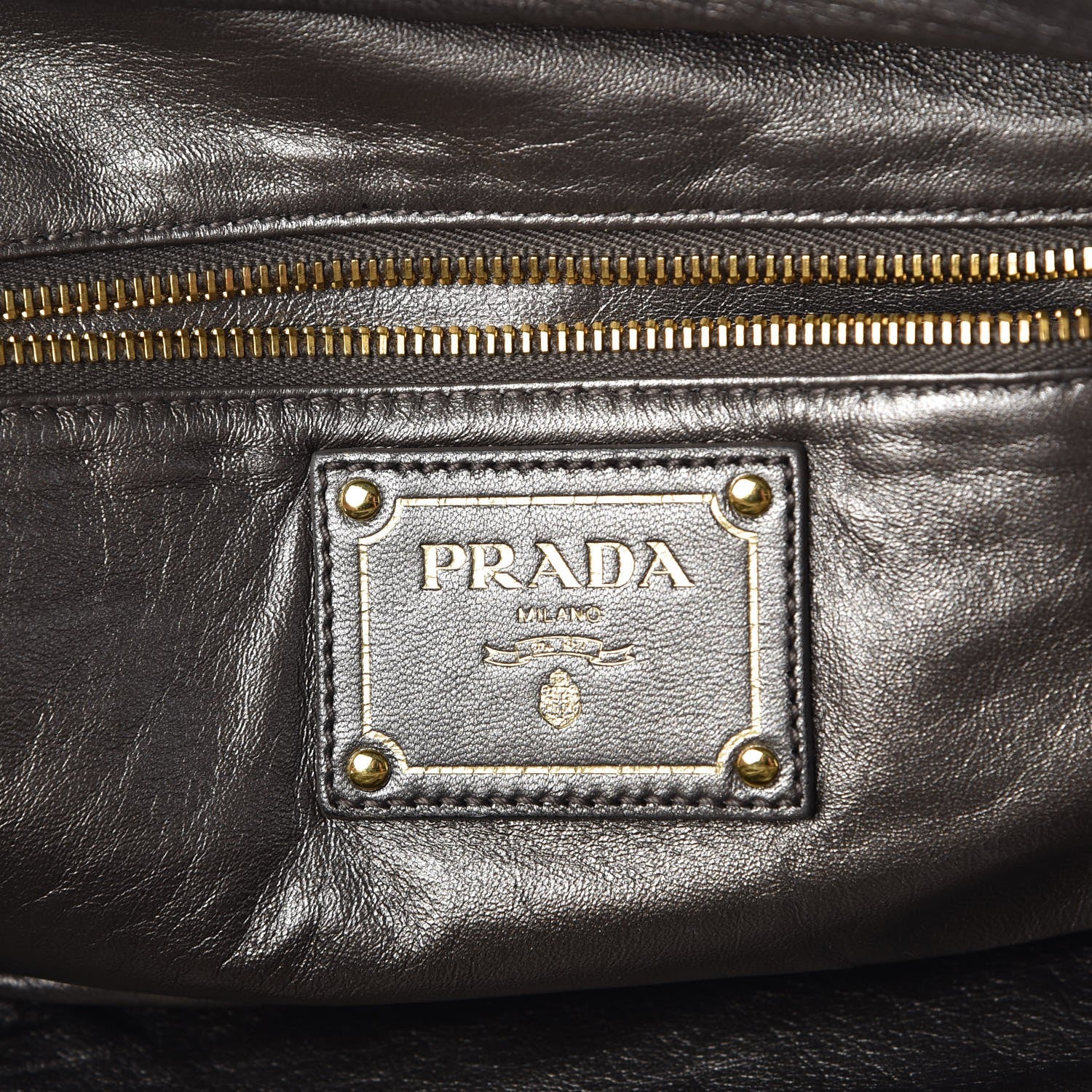 Prada Cervo Lux Print Lace Bauletto Bag Blond 6 of 7