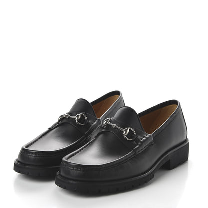 Gucci Laredo Calfskin Mens Horsebit Loafers 9.5 Black 3 of 10